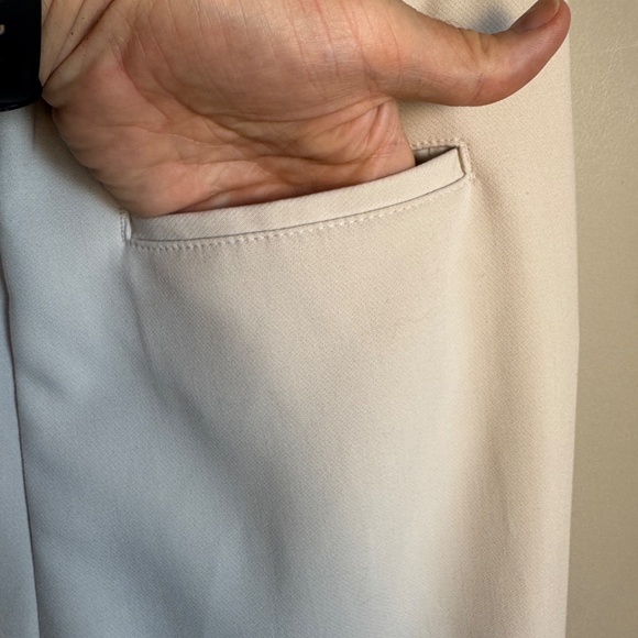 Old Navy Extra High Rise Taylor Wide Leg Trousers Cream Size Small Office Career - Picture 6 of 14